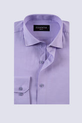 Classic Light Purple Dobby Weave Shirt
